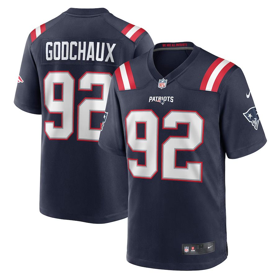 Men New England Patriots #92 Davon Godchaux Nike Navy Game NFL Jersey->women nfl jersey->Women Jersey